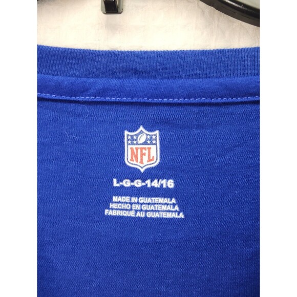 New York Giants NY Logo NFL Youth Boys Long Sleeve Shirt Size L 14/`16 - Picture 3 of 8